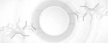 Fütürist yüksek teknoloji soyut devre kartı arka planı