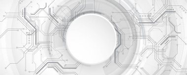 Fütürist yüksek teknoloji soyut devre kartı arka planı