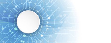 Fütürist yüksek teknoloji soyut devre kartı arkaplan çizimi