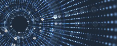 Fütürist yüksek teknoloji soyut devre kartı arkaplan çizimi