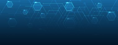 Fütürist yüksek teknoloji soyut devre kartı arkaplan çizimi