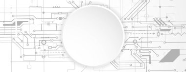 Fütürist yüksek teknoloji soyut devre kartı arka planı