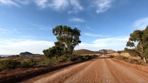 Almeria 안달루시아 스페인 Genoveses 도로에 Pov 주관적인 — 비디오