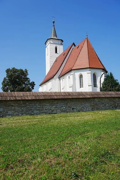 Mittelalterliche Stanislaus Kirche Der Europäischen Stadt Bielsko Biala Bei Schlesien — Stockfoto