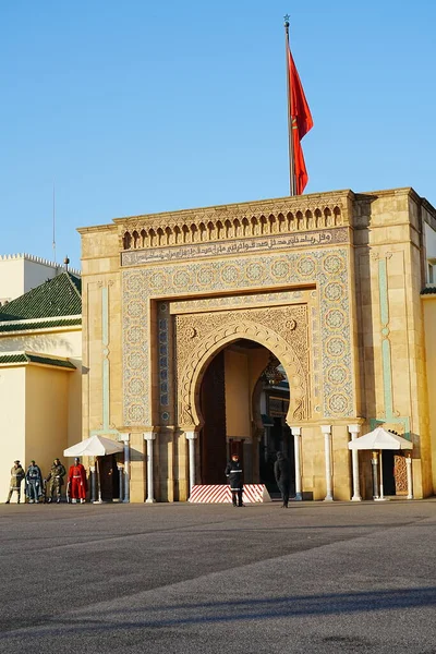 2023 Morocco Rabat 아프리카 궁전으로 들어가는 날씨에 — 스톡 사진