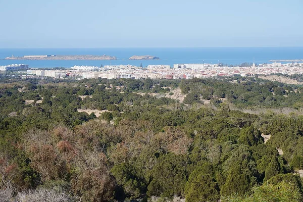 Vista Ciudad Africana Essaouira Marruecos Cielo Azul Claro 2023 Frío —  Fotos de Stock
