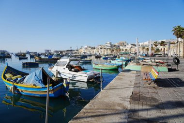Malta 'daki Avrupa Marsaxlokk rıhtımında