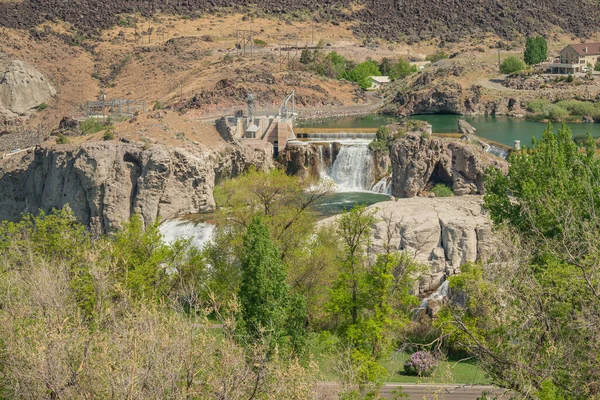 Shoshone Falls Landscape Dam Shoshone Idaho — Stock Photo, Image