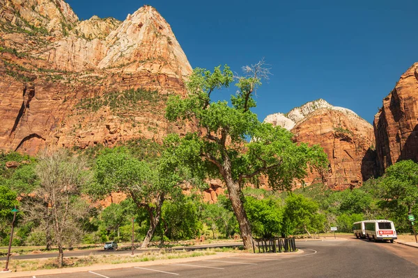 Zion National Park Utah State Landscape Scenic View — Stock Photo, Image