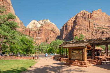 Zion Ulusal Parkı Utah Eyalet Manzarası.
