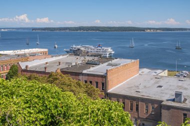Port Townsend tarihi simgesi ve Washington Eyaleti bakış açısı.