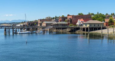 Liman Townsend eski kasaba marinası liman mimarisi Washington eyaleti. 
