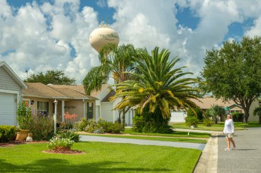 The Villages a residential community for retirement living Florida state. clipart