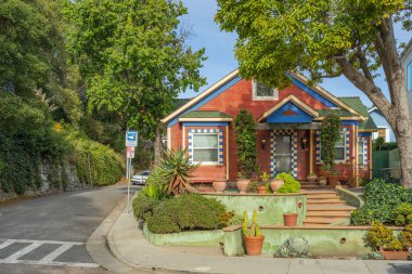 Capitola California 'daki taşralı tarihi ev. 