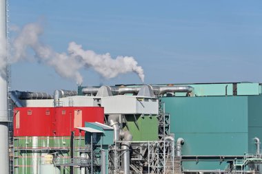 Çek Cumhuriyeti 'nin Brno kentindeki atık yakma tesisinin teknolojik ekipmanları