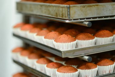 Bir grup Blanl Cup keki pişmiş.