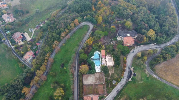 Salsomaggiore Terme Cidade Oanorama Drone View — Fotografia de Stock