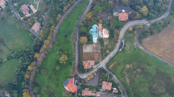 Salsomaggiore Terme Town Oanorama Drone View — Stockfoto