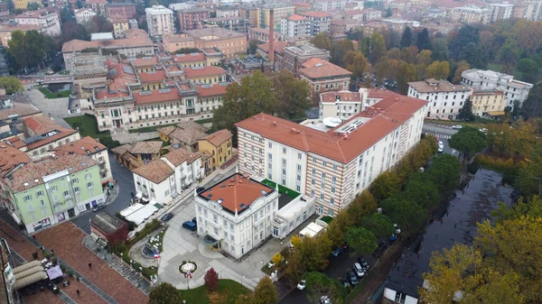 Salsomaggiore Terme Città Oanorama Drone Vista — Foto Stock