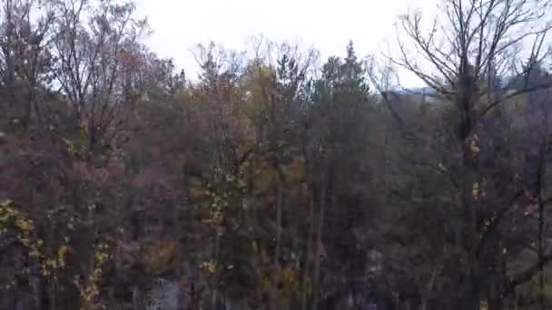 Salsomaggiore Terme Miasto Oanorama Drone Widok Jesienny Ranek — Wideo stockowe