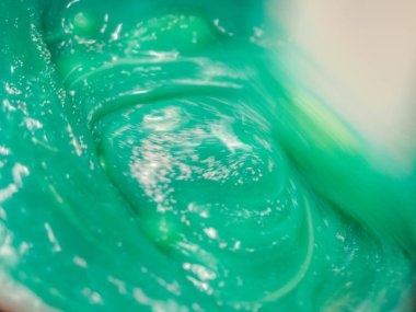 Eriyen boru torbası açık mavi turkuaz yeşil dolgu kremalı pasta damlatmak için