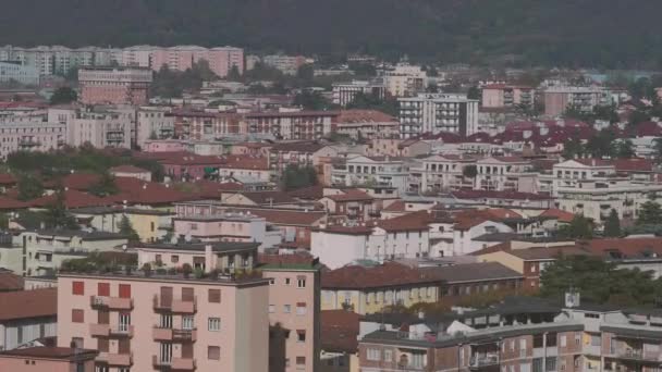 Brescia Itálie Listopad 2022 Panoramatický Výhled Hradního Kopce — Stock video