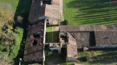 Casatico di Marcaria, Mantua, İtalya - Kasım 2022 Baldassarre Castiglione 'nin evi