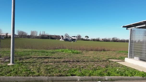 Piacenza Italy January 2023 Dji Uav Drone Quadcopter Hovering High — 비디오