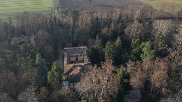 Busseto Italy January 2022 Drone Aerial View Sant Agata Busseto – stockvideo