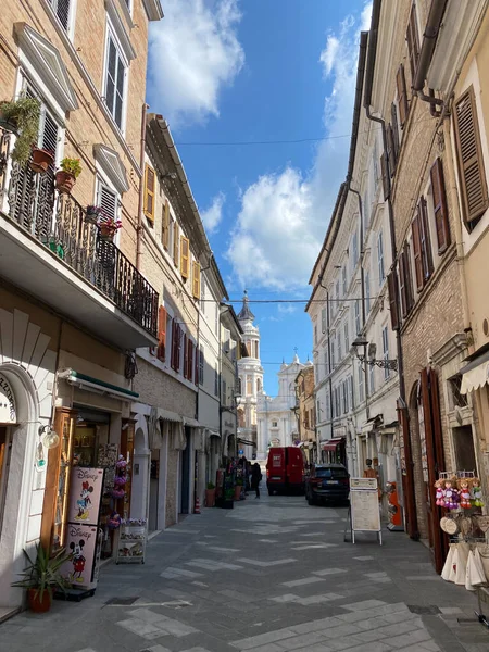 Talya Ancona Loreto Nisan 2023 Ortaçağ Köyü Sahneleri — Stok fotoğraf