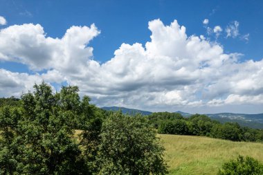 Hava manzarası, Passo del Pellizzone, Parma, Emilia Romagna İtalya