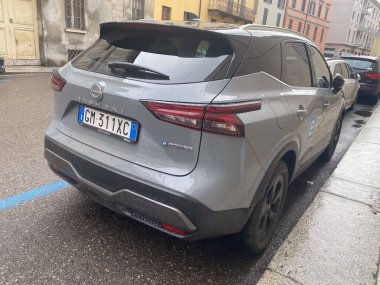 Cremona, İtalya - 12 Şubat 2024 Nissan Qashqai