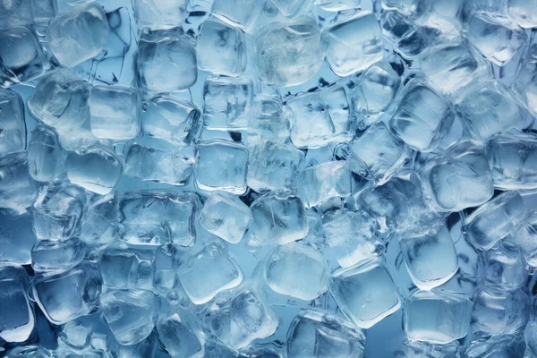 Свіжі Кубики Льоду Щоб Охолодити Пити Заморожена Чиста Вода Очистити Ліцензійні Стокові Фото