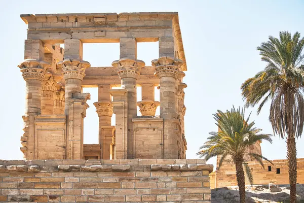 Храм Філа Популярна Єгипетська Пам Ятка Стародавній Єгипет Місце Відпустки — стокове фото