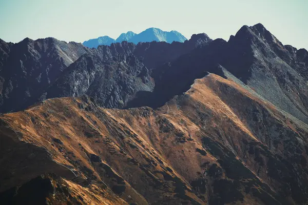 Mountain Landscape Tatra National Park Poland Popular Tourist Attraction Amazing Stock Image