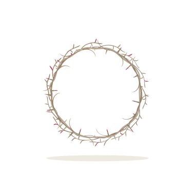 Holy week. The Passion of the Christ. The Crown of thorns. Catholic symbol
