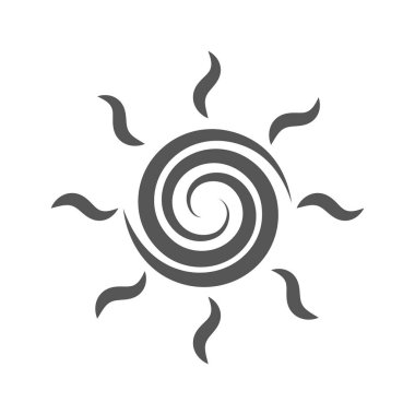 Güneş ikonu. Düzenlenebilir Vuruş. EPS 10