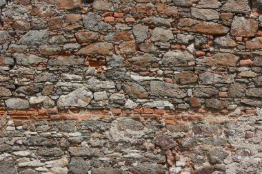 Eski tuğla dokusunun arkaplanı.