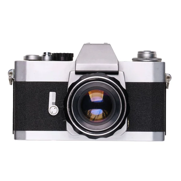 Beyaz Arkaplanda Izole Edilmiş Klasik Eski Film Kamerası — Stok fotoğraf