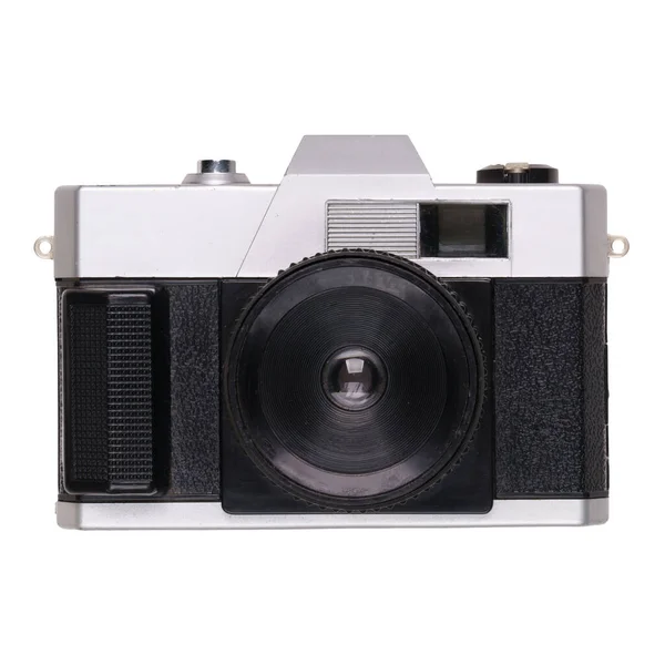 Vintage Old Film Camera Isolated White Background — Stock Photo, Image