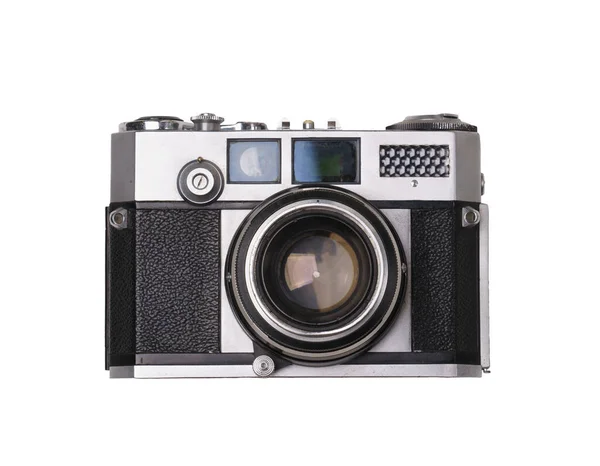 Vintage Παλιά Φωτογραφική Μηχανή Ταινία Που Απομονώνονται Λευκό Φόντο — Φωτογραφία Αρχείου
