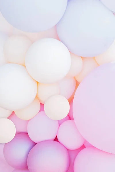 Fundo Balões Rosa Pastel Rosa Punchy Colorido Foco Suave Festa — Fotografia de Stock