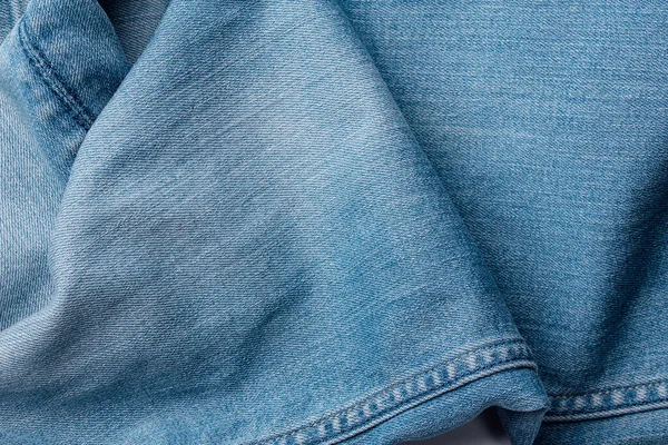 Old Blue Jeans Fabric Denim Texture Background Design Canvas Denim — Stock Photo, Image