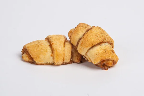 Печенье Песочного Хлеба Белом Фоне — стоковое фото