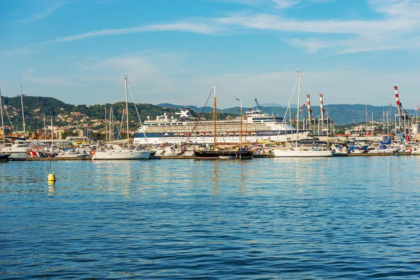 Spezia Italy Июля 2022 Года Международный Порт Специя Большим Круизным — стоковое фото
