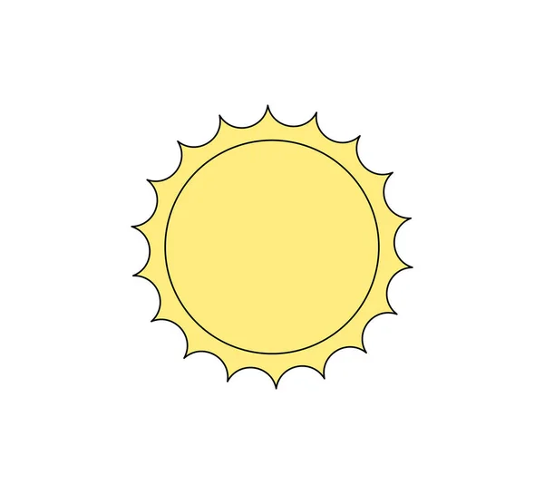 Estilo Retro Groovy Sol Brilhante Psicadélico Hippie Velho Solar Abstrato — Vetor de Stock
