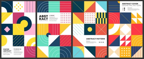 Абстрактные Геометрические Баулы Простой Брутализм Формирует Комбинированный Плакат Фон Мемфиса Векторная Графика