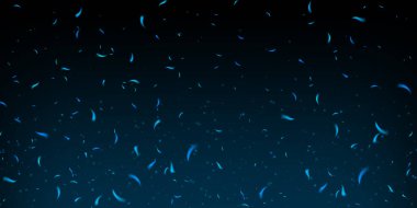 Koyu arkaplanda parlayan kıvılcımlar olan mavi ateş ve duman. Soyut vektör dokusunda neon alevler, buz parçacıkları ve uçan közler bulunur. Sis, toz ve hareket etkisiyle soğuk ve sıcak enerji karışımı.