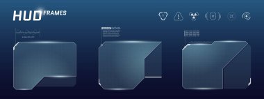 Beyaz ve mavi HUD panelleri, UI düğmeleri ve alt üçüncü çubuğu olan siber punk gösterge paneli. Çevrimiçi oyun ekranı, oyuncu bilgisi veya sanal bilim kurgu akışı örtüşmesi için geleceksel teknoloji düzeni.