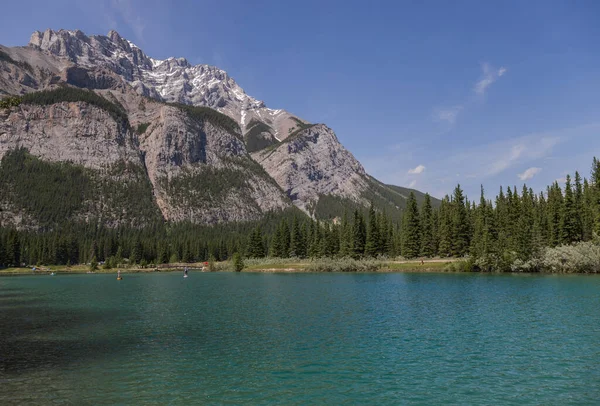 Berglandschap Zomertijd Wandelpad Wildernis Van Rocky Mountains Banff Alberta Canada — Stockfoto